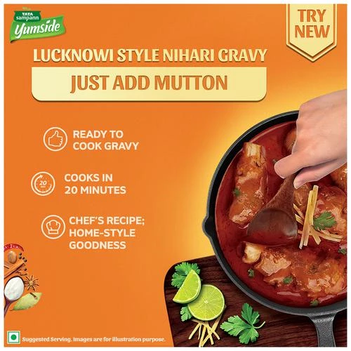 Tata Sampann Yumside Lucknowi Style Nihari Gravy- Ready To Cook, 150 g-5.webp